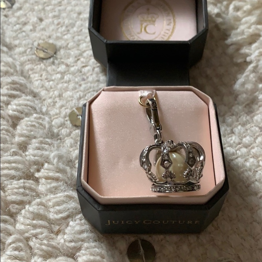 Juicy Couture ✨ Silver Crown Pearl Charm